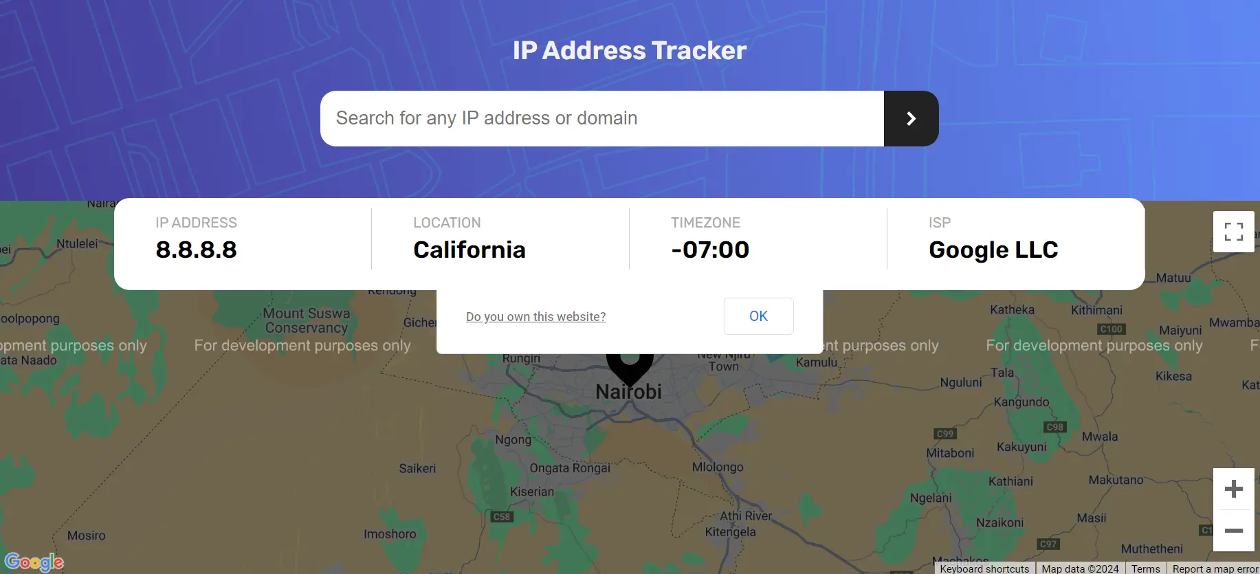 Ip Address Tracker